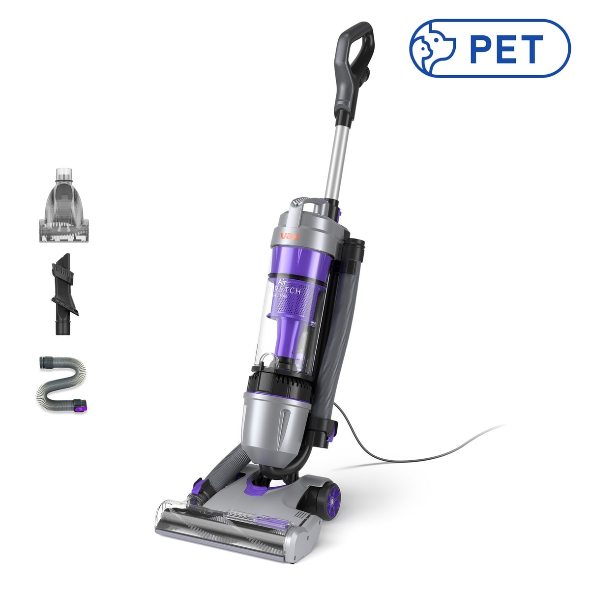 Vax Upright Vacuum Cleaner Air Stretch Pet Max U85-AS-Pme 820W Box Imperfection