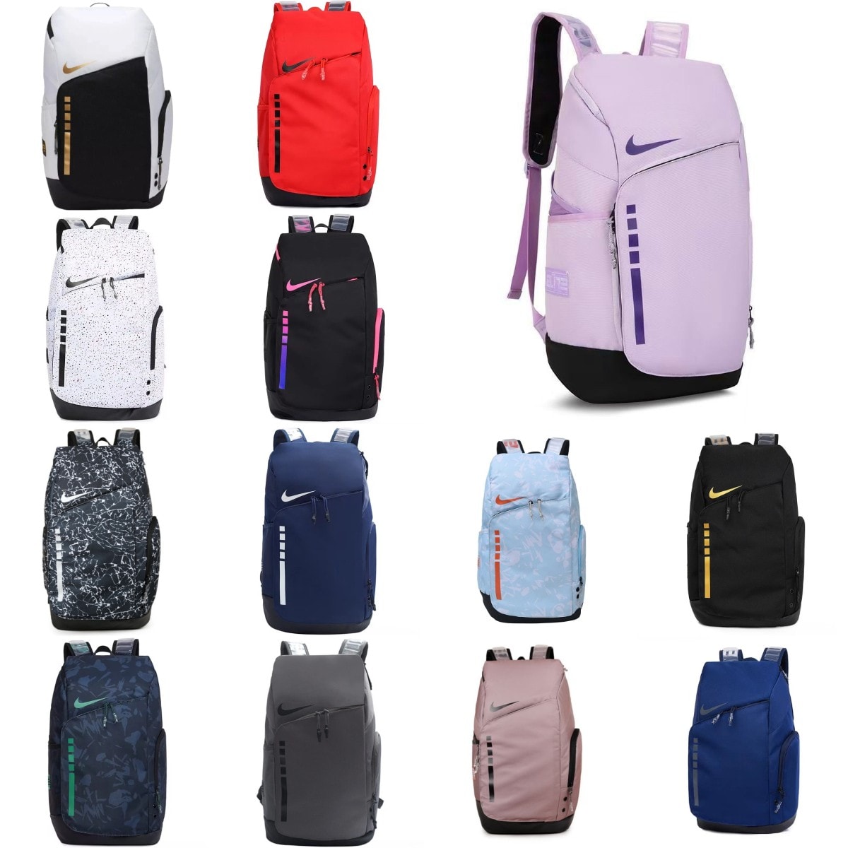 Nike Hoops Elite 32L Backpack Durable Multi-Colour for School Sports Travel