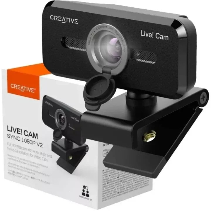 CREATIVE Live! Cam Sync 1080p V2 Full HD Wide Angle USB Webcam with Automatic M