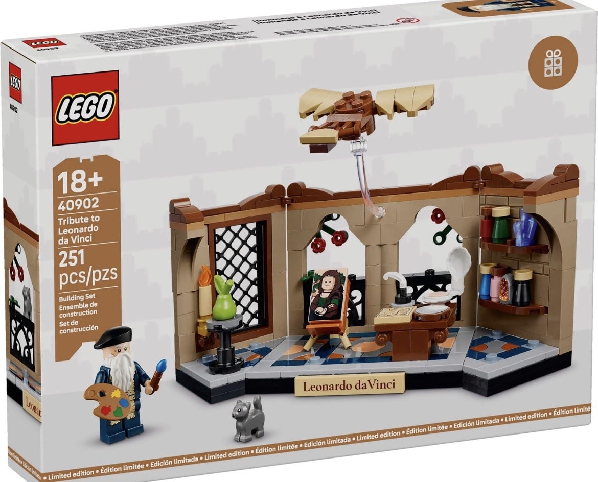 Lego 40902 Tribute To Leonardo Da Vinci Set in hand new sealed gwp