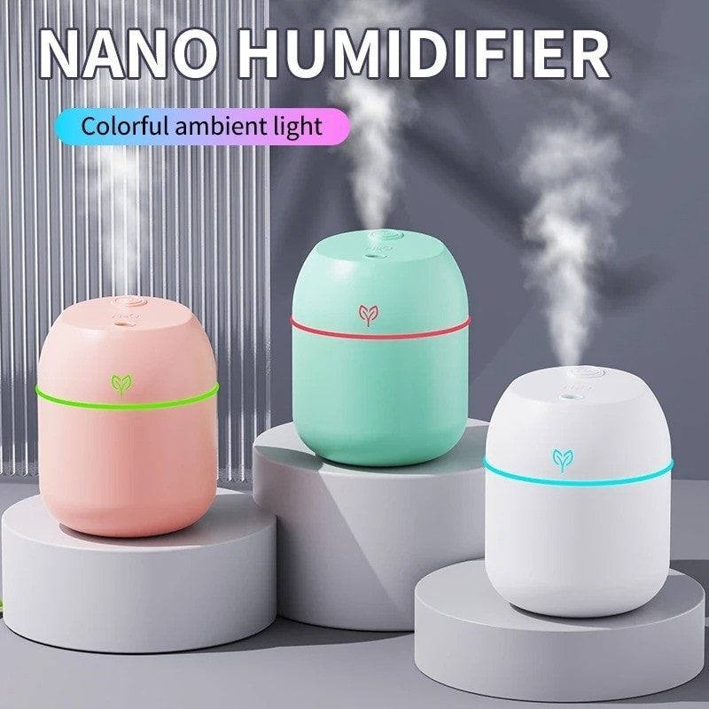 Mist Output USB Air Humidifier Small Desktop Humidifier for Home and Offices.