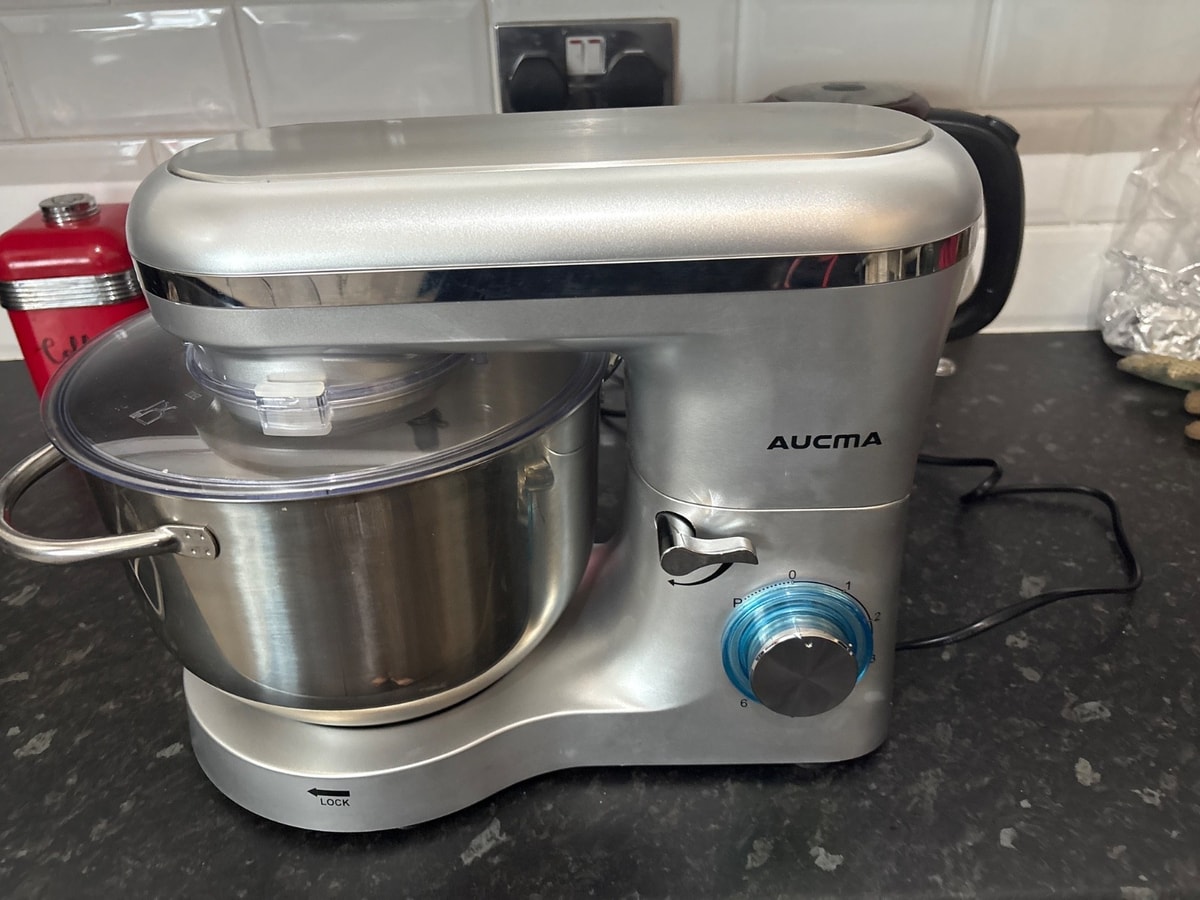 Aucma Stand Mixer, 6.2L Food Mixer, Electric Kitchen Mixer with Bowl, Dough