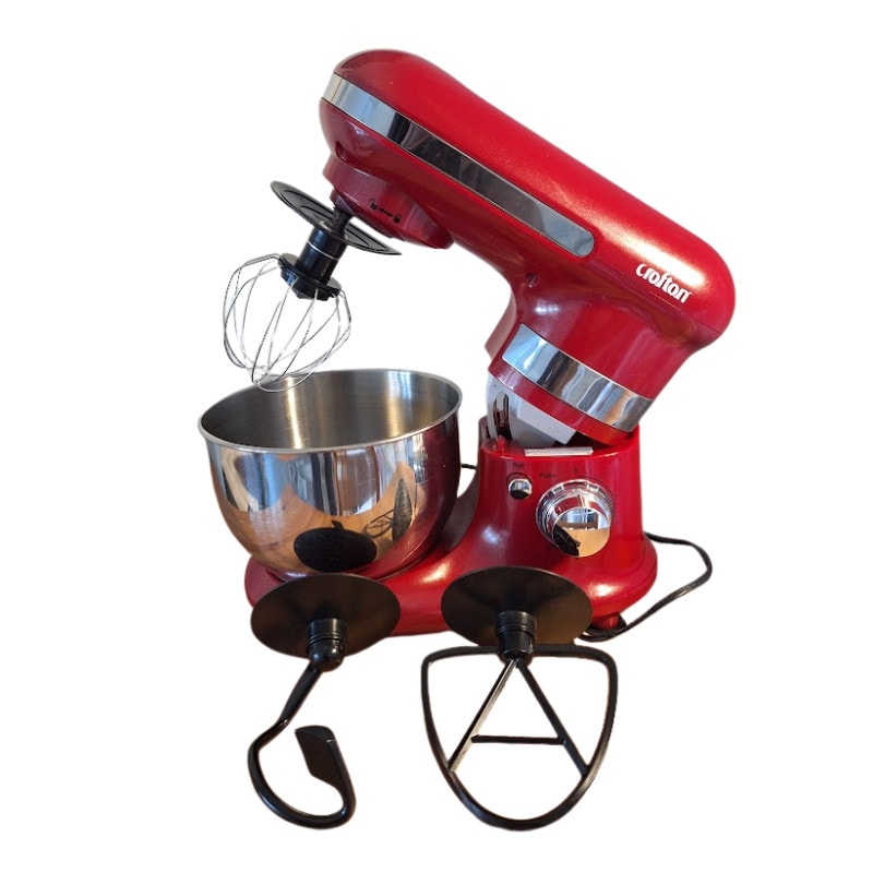 Crofton Food Mixer 3.5L Red with 3 Attachments Kitchen Stand Mixer Baking