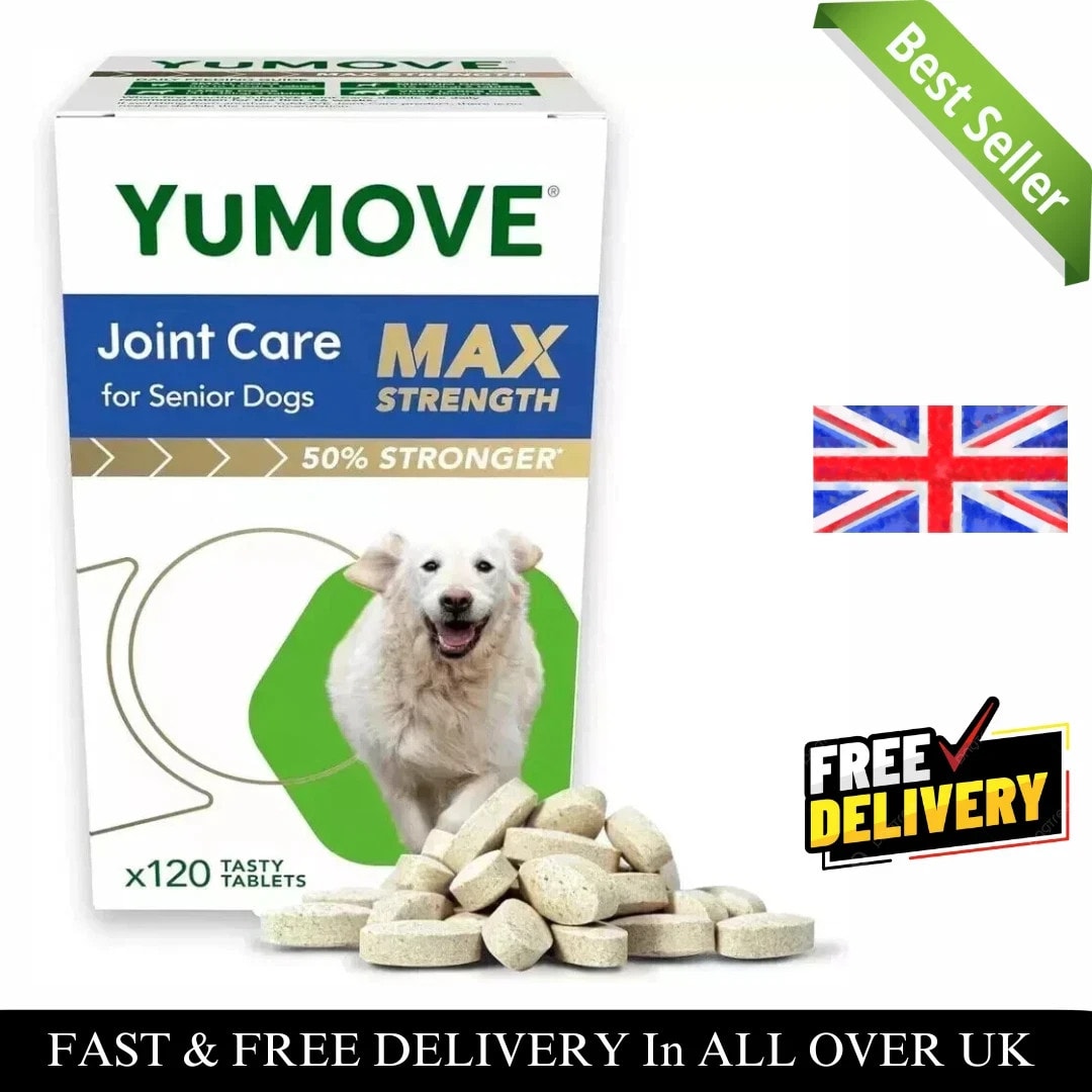 YuMOVE Senior MAX Strength Senior Dog Strength Joint Supplement - 120 Tablets UK