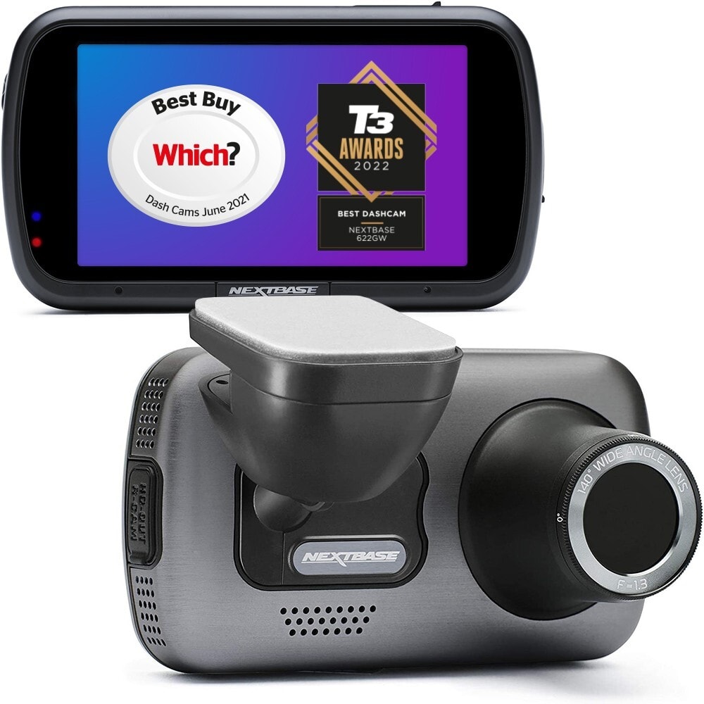 Nextbase 622GW Dash Cam 4K UHD 30fps GPS Wi-Fi Night Vision what3words