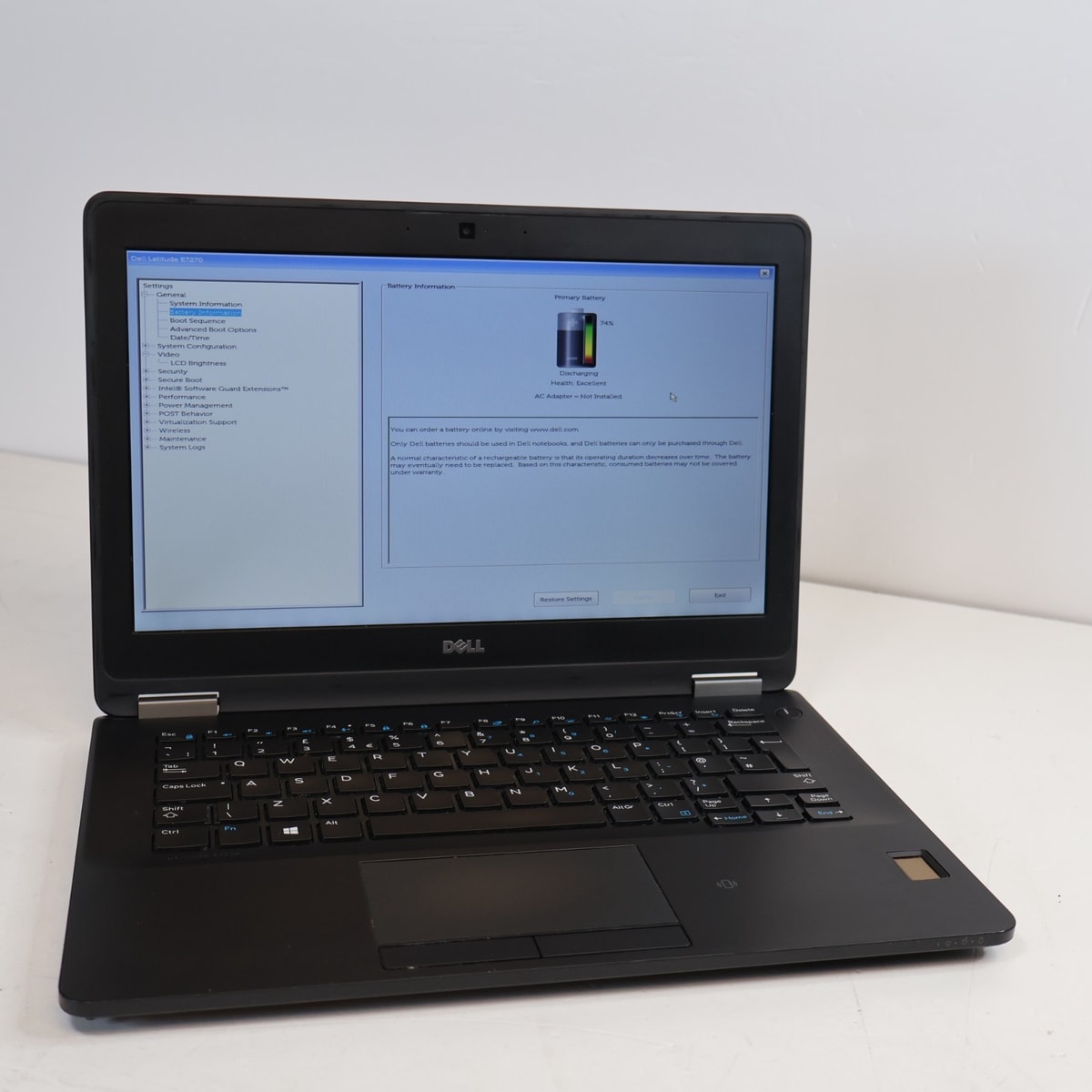 Dell Latitude E7270 Laptop i5-6300U 8GB 256GB SSD|Faulty Keyboard, No OS, No PSU