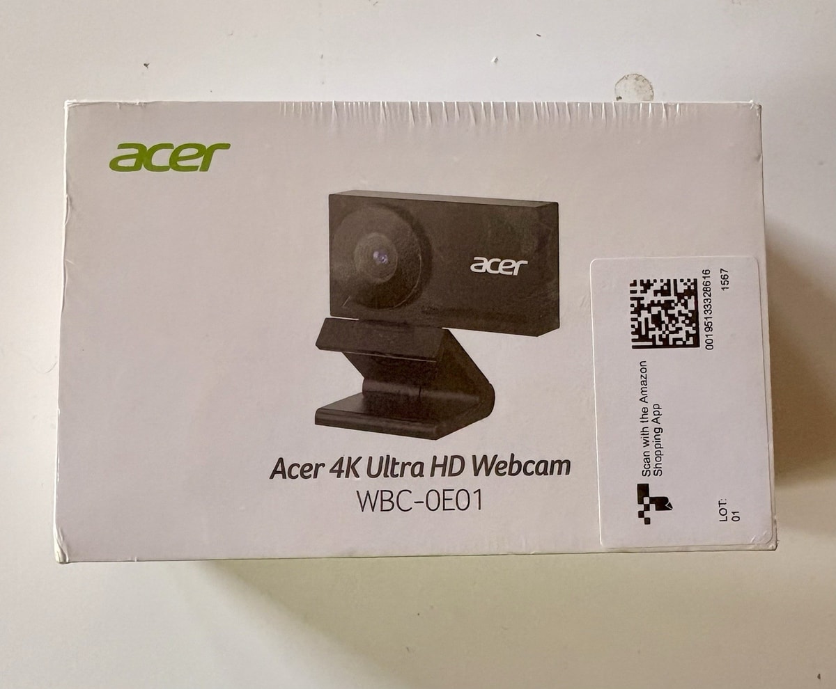 Acer 4K Ultra HD Webcam WBC-0E01 Brand New Sealed Box