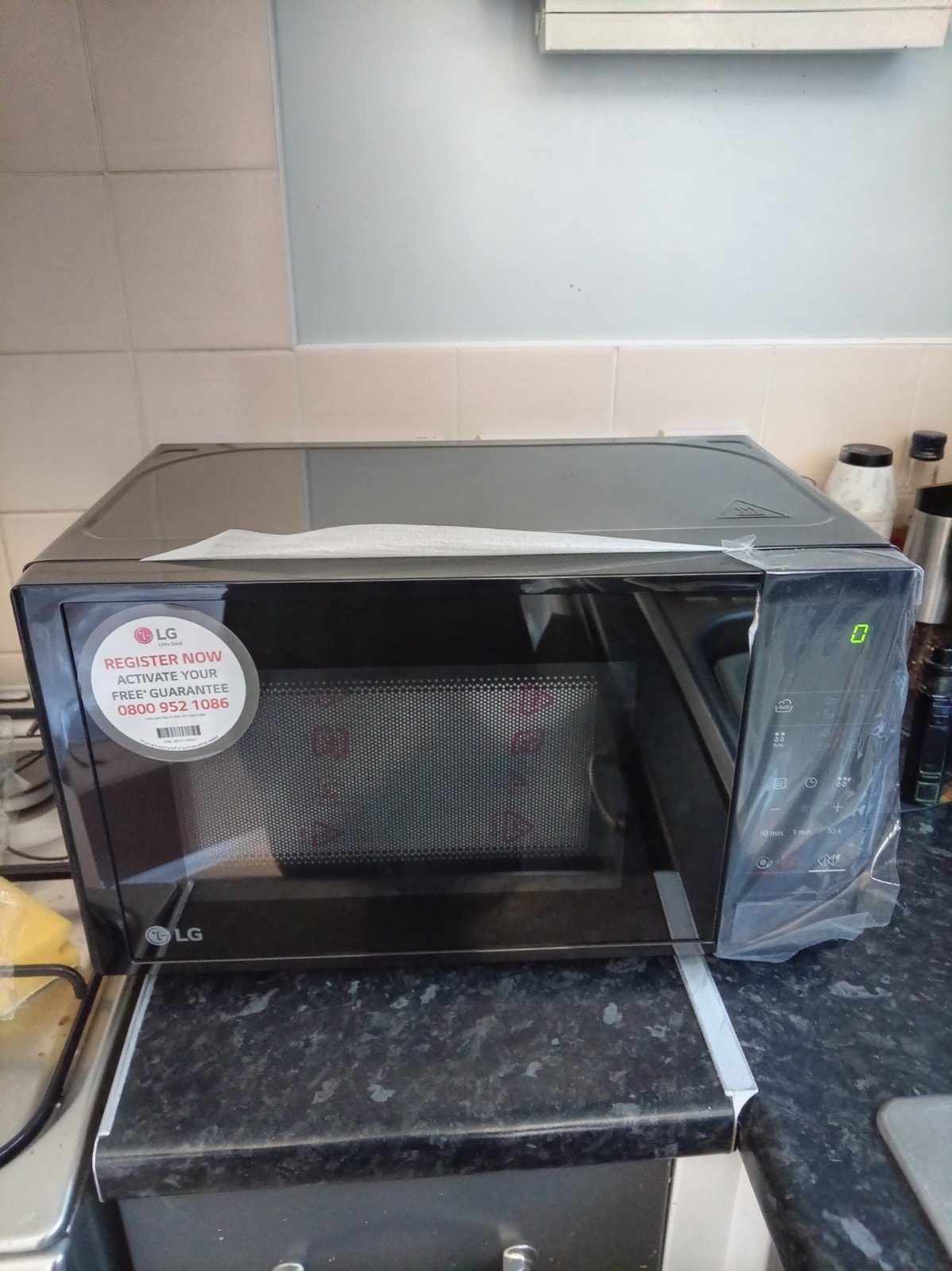 LG MS2042D 700W 20 Litre Microwave Oven, Black