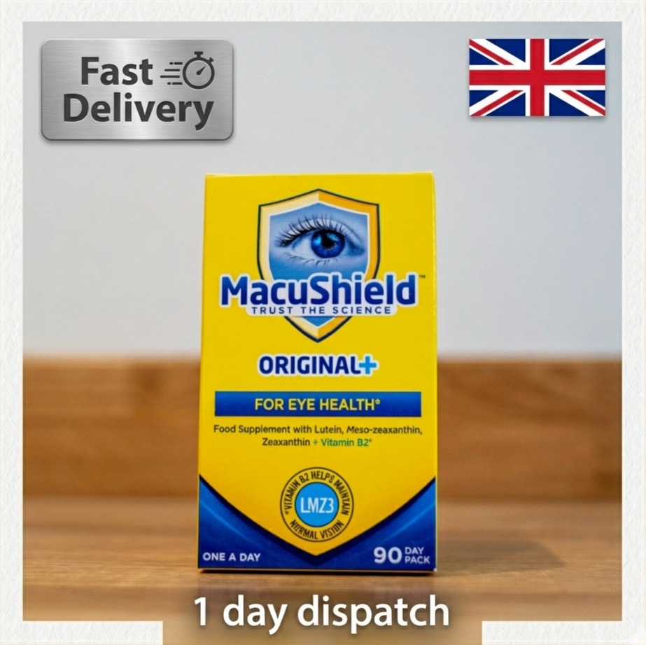 MacuShield Original Plus Capsules 90 Day Pack Eye Health Supplement Lutein Zeaxa