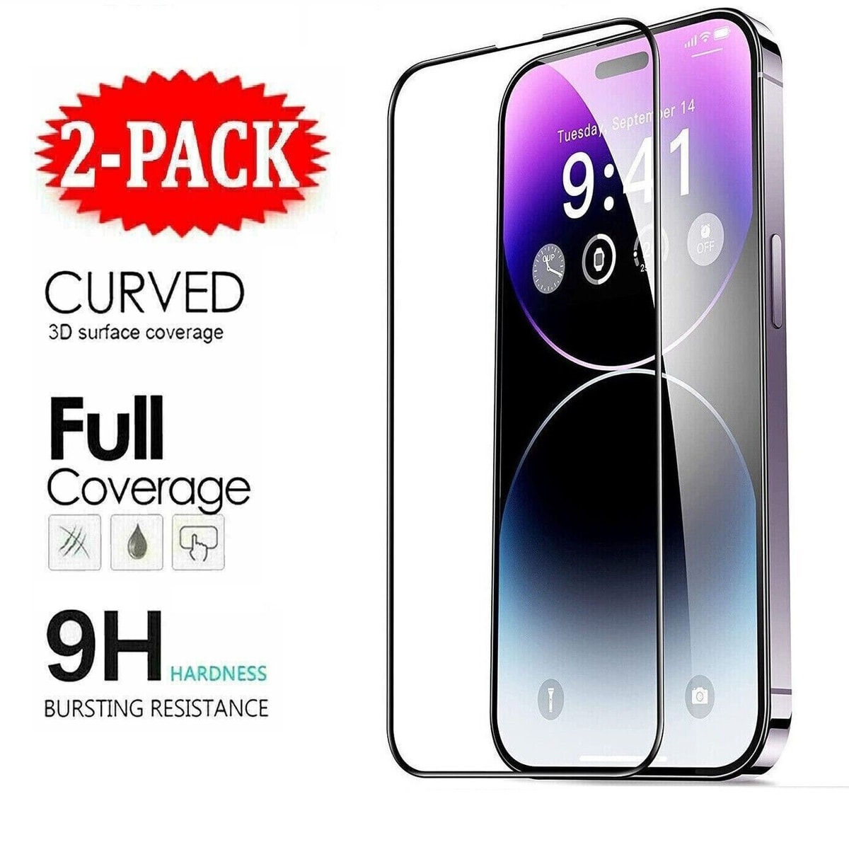 Tempered Glass Screen Protector For iPhone 17 Pro MAX 16 15 14 13 11 Full Cover