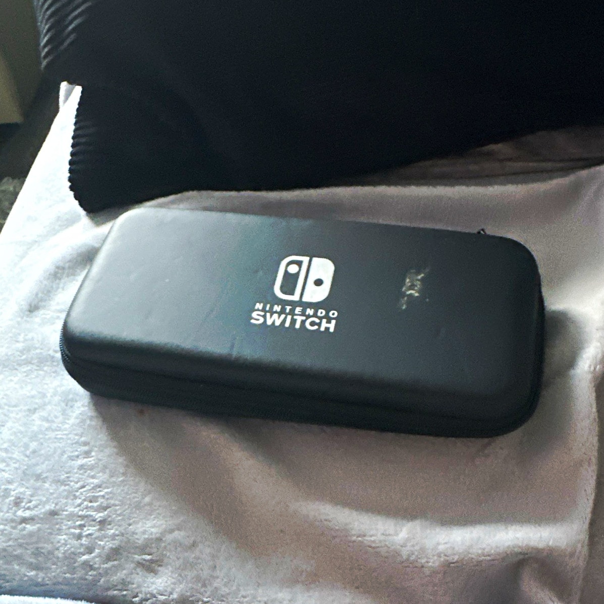 Nintendo Switch Console Black w/ Red & Blue Joy-Con Controllers + Carry Case