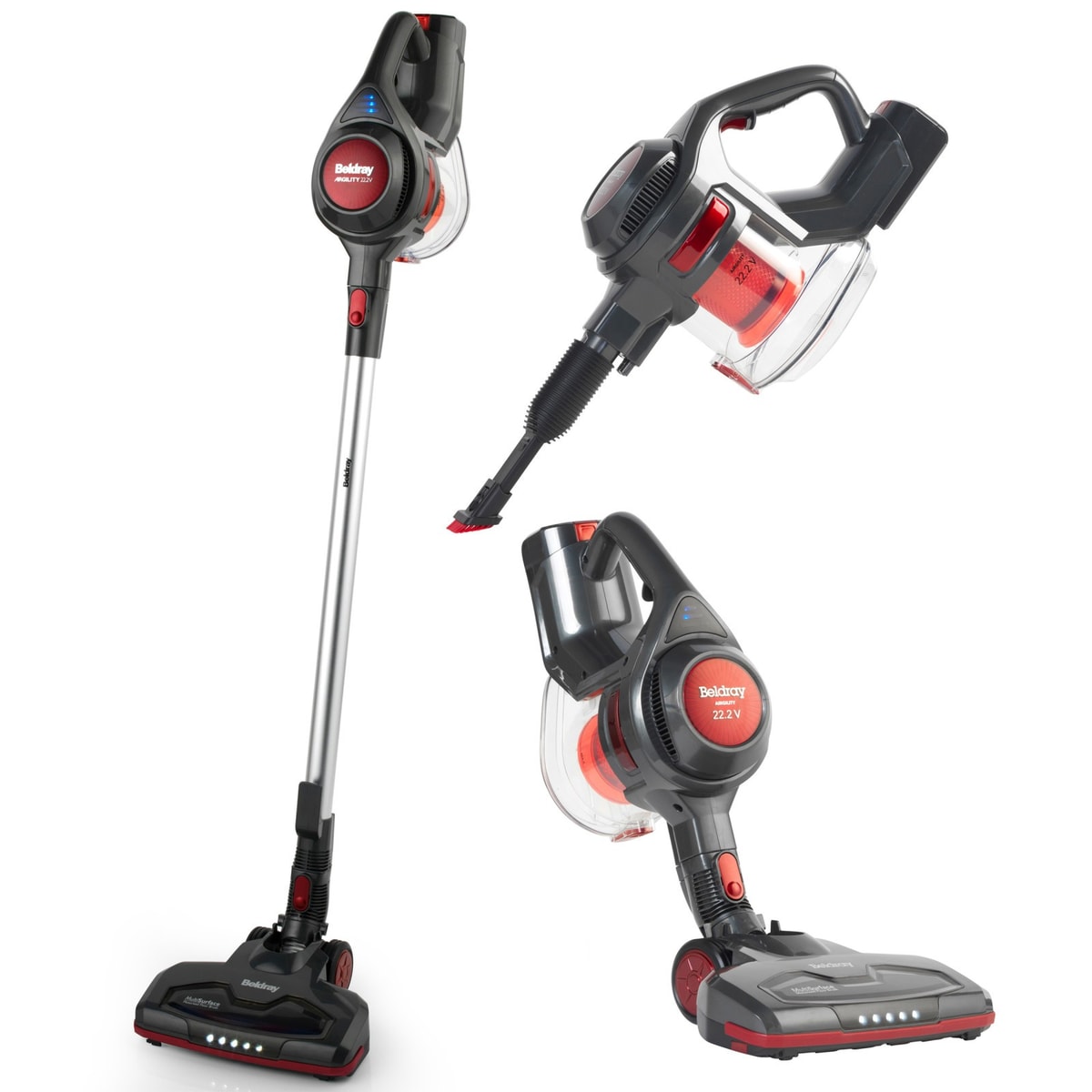 Beldray Airgility Cordless Vacuum Cleaner: Converts to Handheld, Lightweight