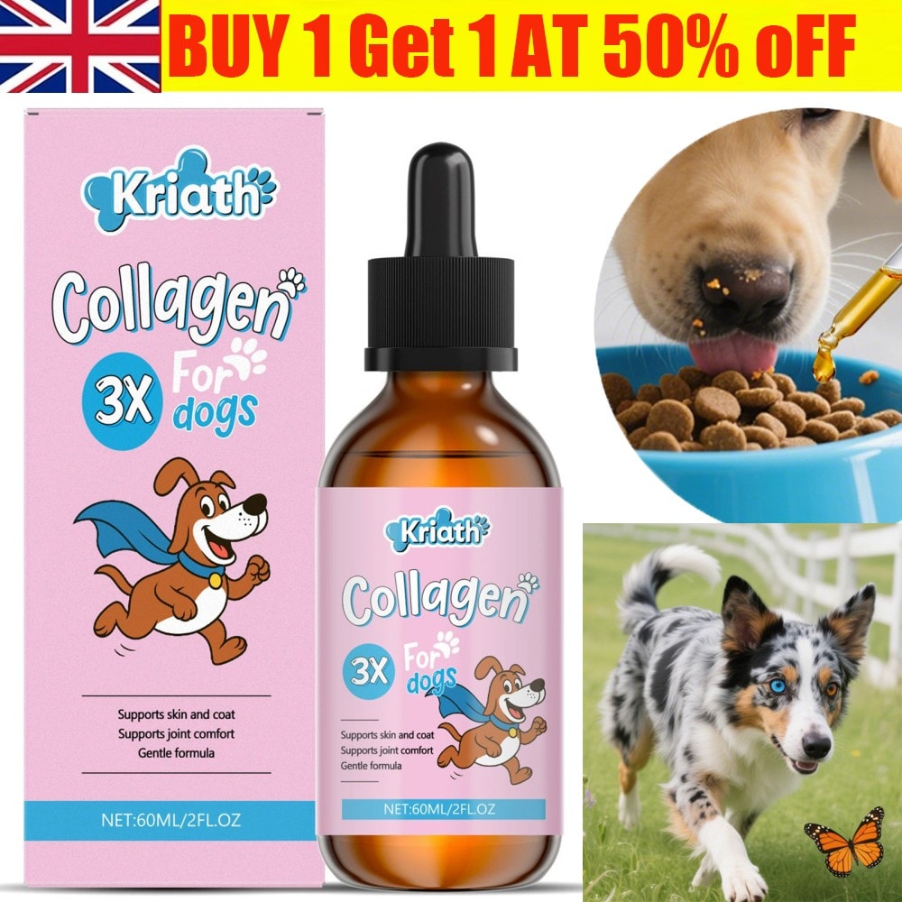 Collagen for Dogs and Pets 60Ml | Liquid Dog Collagen Supplement with Biotin