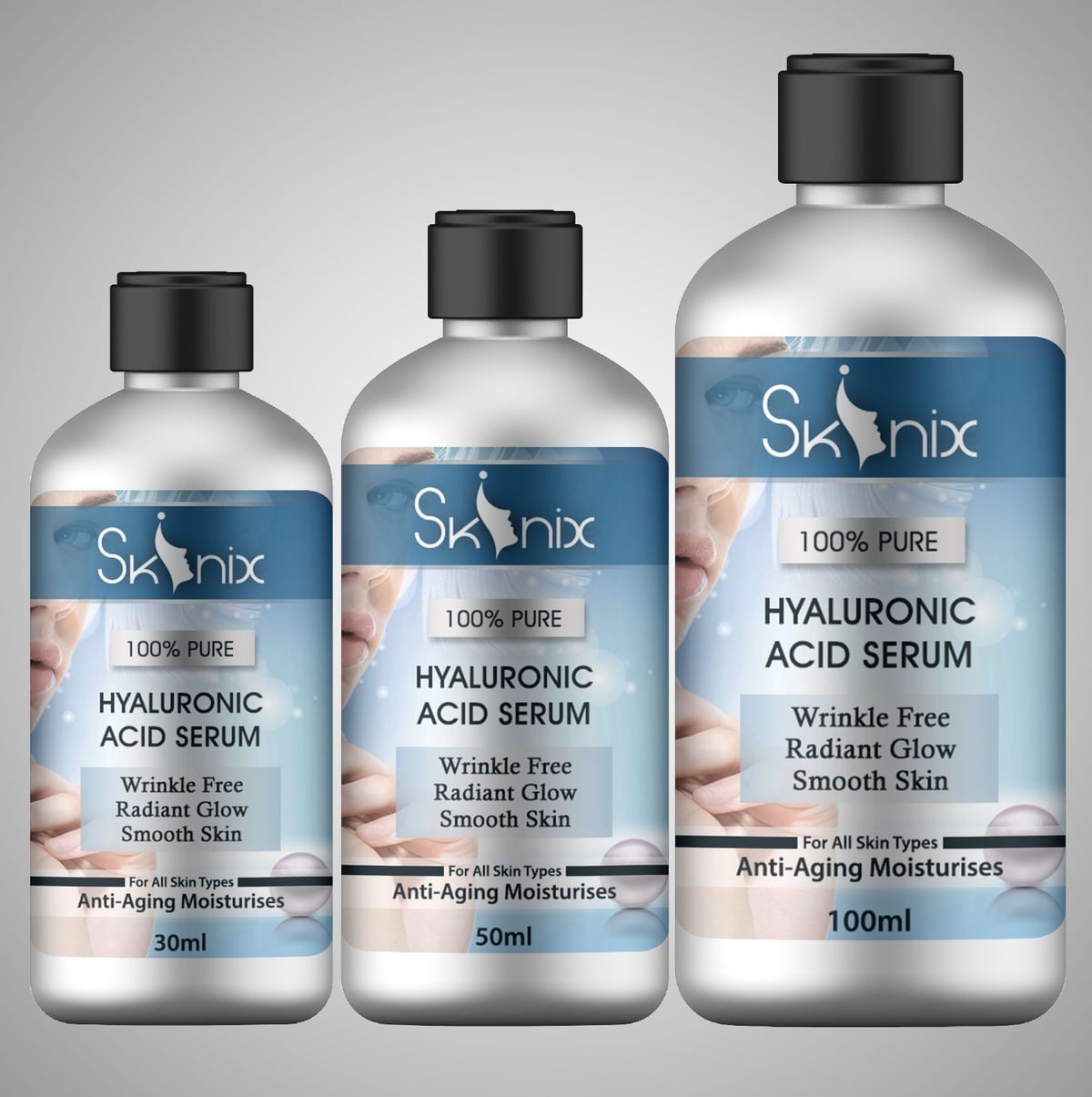Hyaluronic Acid Serum–Anti-Aging Face Moisturizer for Wrinkle-Free & Smooth Skin