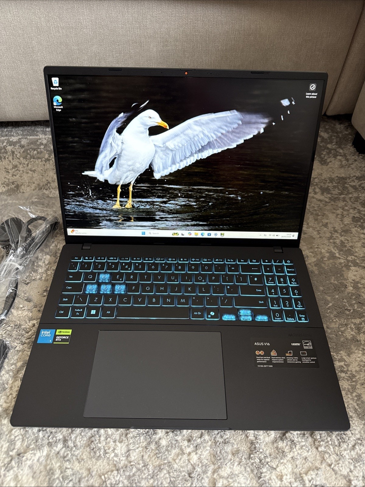 ASUS V16 V3607VU 16"Display Gaming Laptop, i5 210H,16GB 512GB SSD RTX 4050 -84-