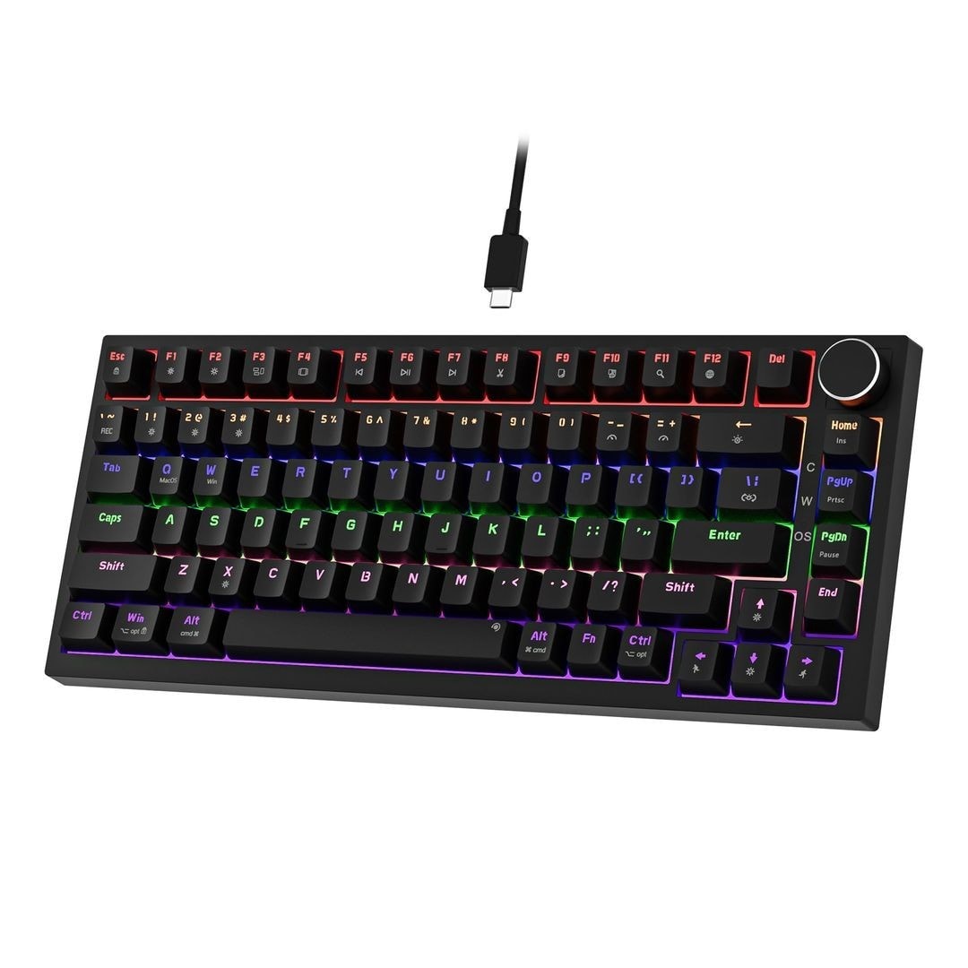 Newmen GM326 Mechanical Keyboard,Wired Gaming Keyboard,75% Percent TKL Hot Swap