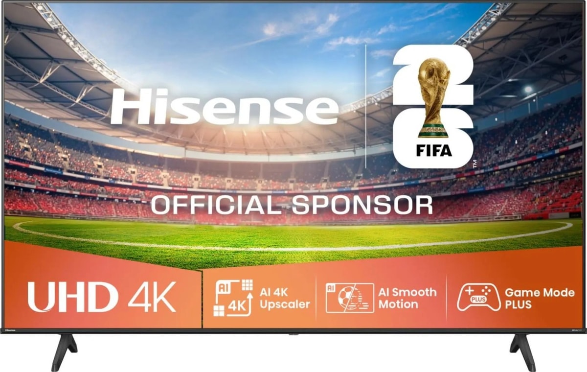 Hisense 55 Inch TV Smart 55E6QTUK Ultra HD HDR LCD Freely TV C Grade