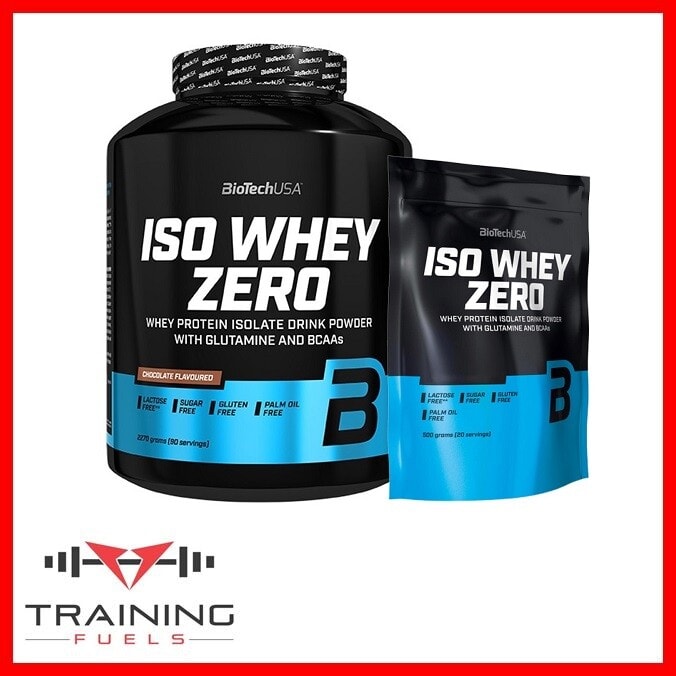 Biotech USA Iso Whey Zero Protein Isolate Lactose Reduced, Gluten & Sugar Free