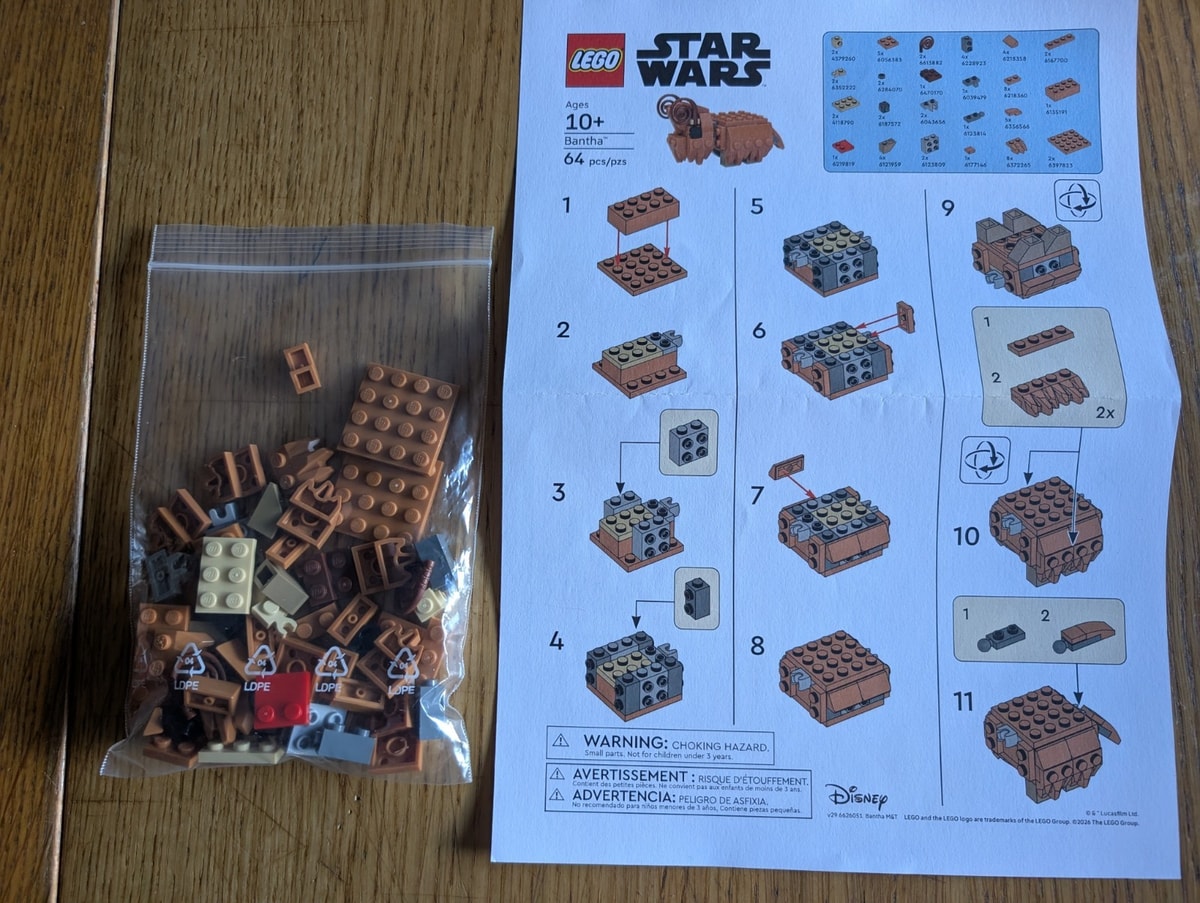 LEGO Make and Take Star Wars Bantha 2026