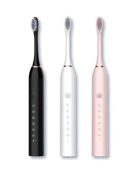 USB Rechargeable Electric Toothbrush IPX7 Waterproof 6 Modes for Adults