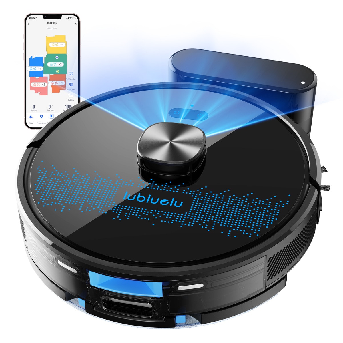 Lubluelu Robot Vacuum Cleaner & Mop Robotic Lidar Navigation 120min 4500PA NEW