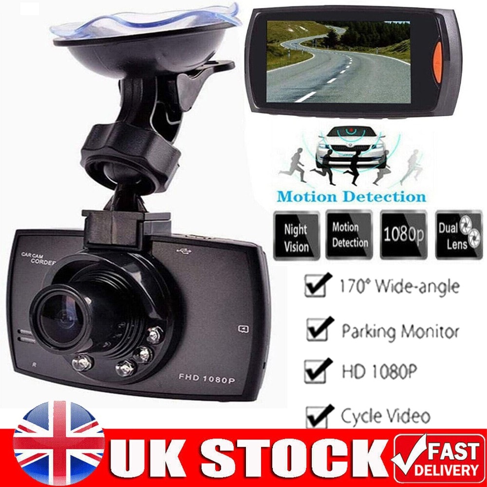 1080P HD Car Dash Cam Camcorder Night Vision DVR Dashboard Recorder Camera UK