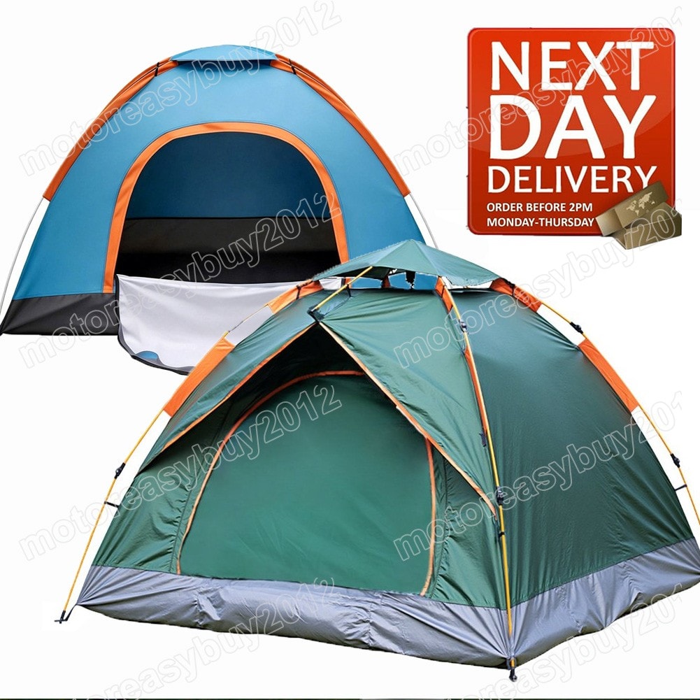 Portable Camping Beach Festival Tents Pop-Up Style 2 Person Hiking Outdoor Tent