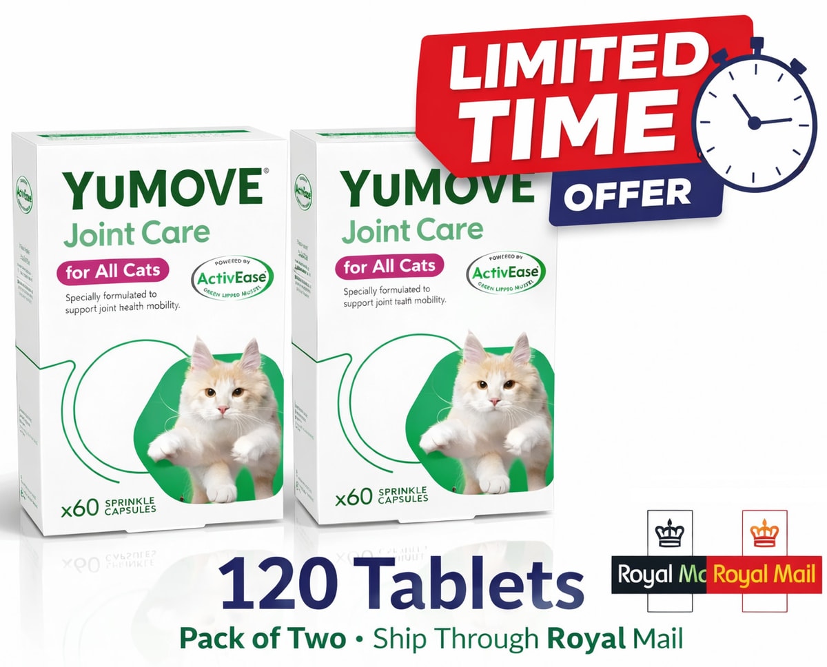 YuMOVE Senior Cat Joint Supplement for Older Stiff Cats with Glucosamine-120 UK