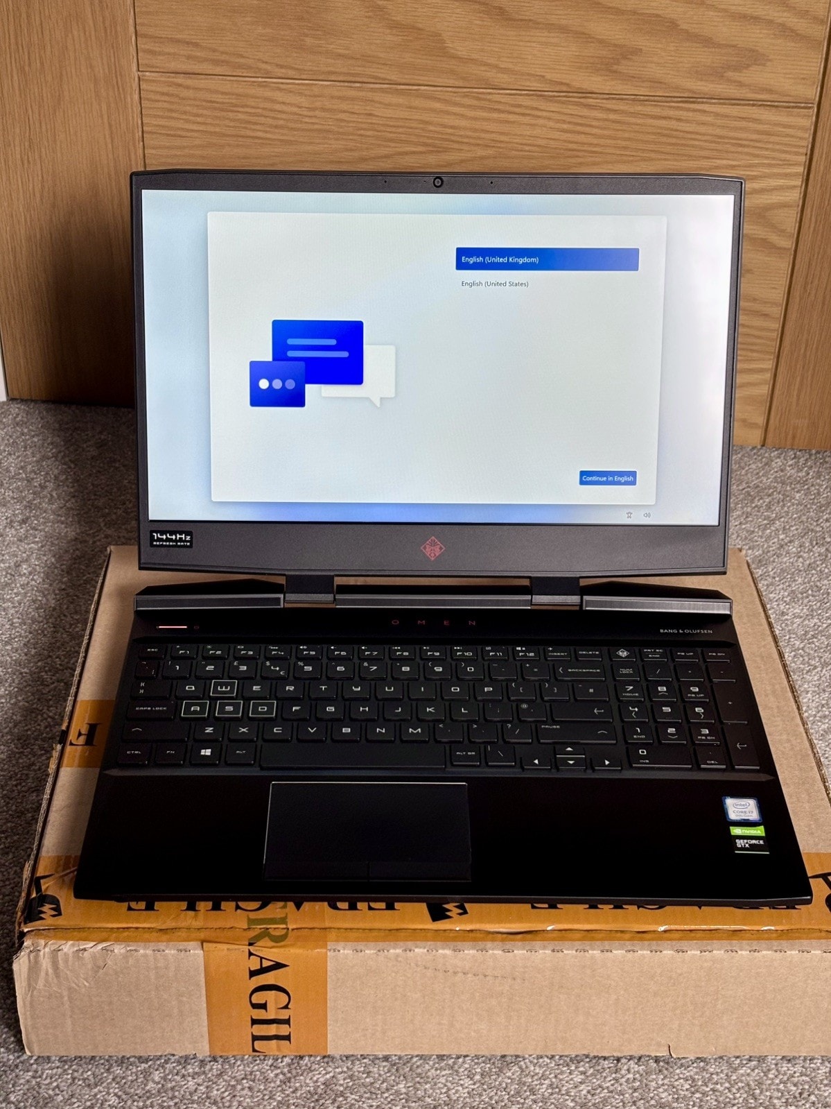 HP Omen 15 Gaming Laptop I7-9750H GTX 1660Ti 24GB Ram 500GB SSD