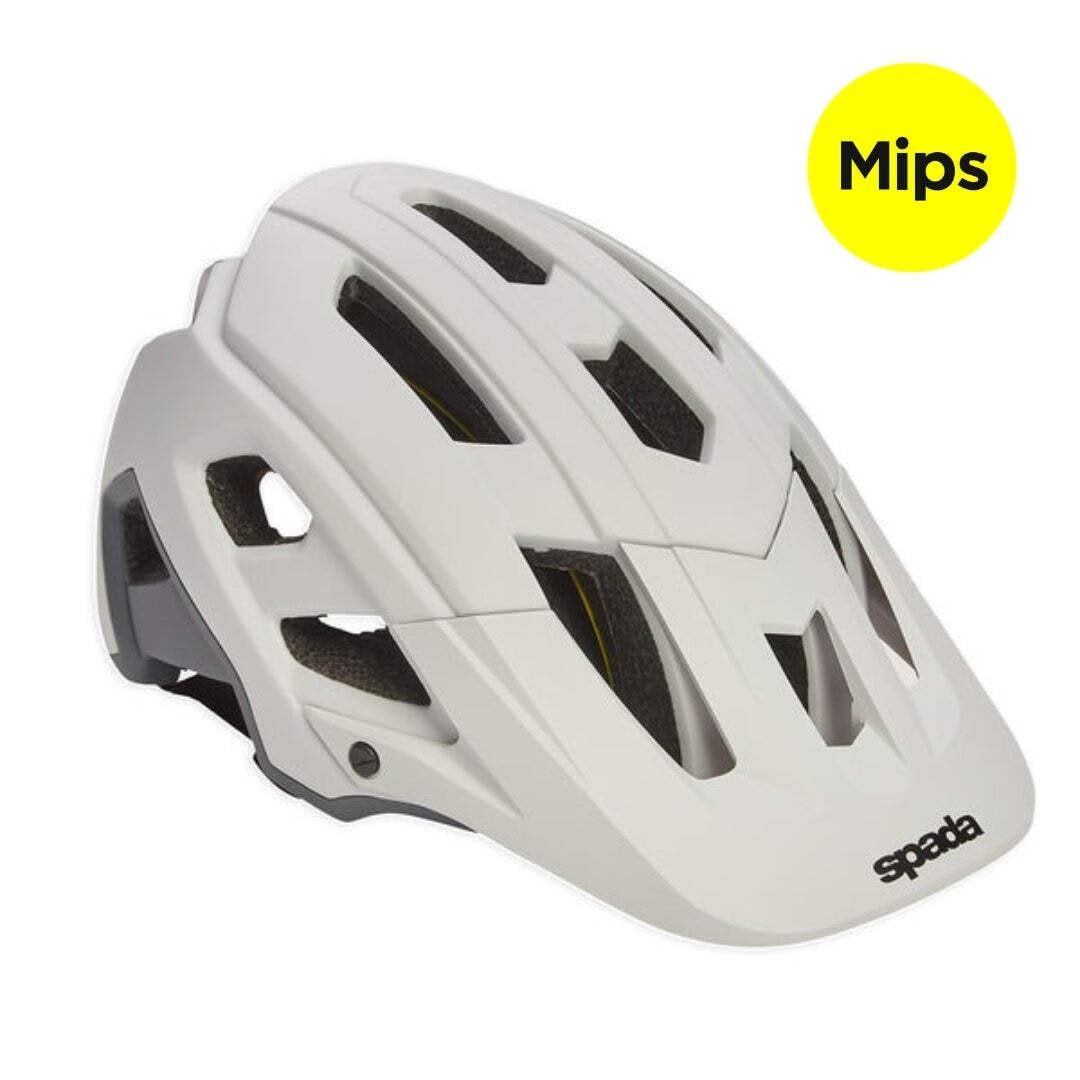 Spada MTB bicycle Helmet Mips Matt white grey