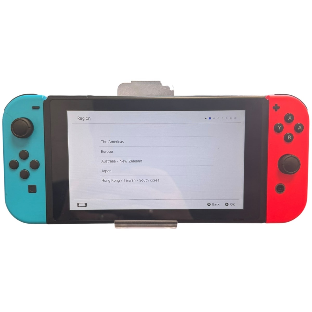 Nintendo Switch - Red & Blue Colour (32GB Of Storage, Charger & Dock Included)