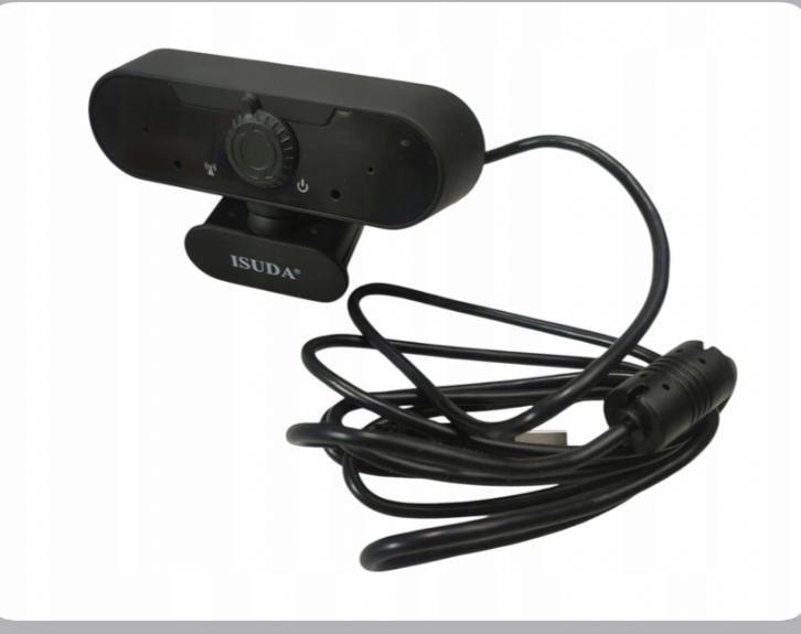 Full HD 1080P Webcam 180° with Microphone Speaker & Tripod for PC Laptop