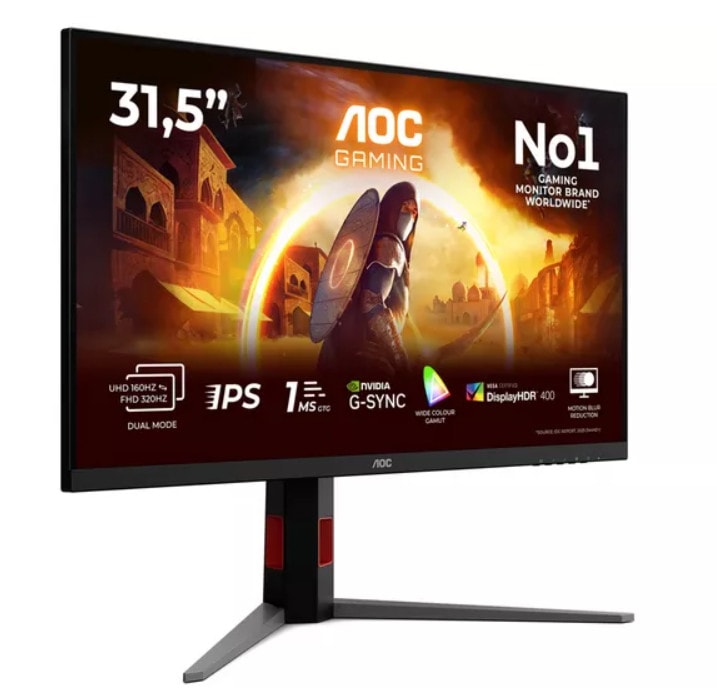 AOC Gaming Monitor 31.5 Inch U32G4U UHD IPS WLED 1ms Black