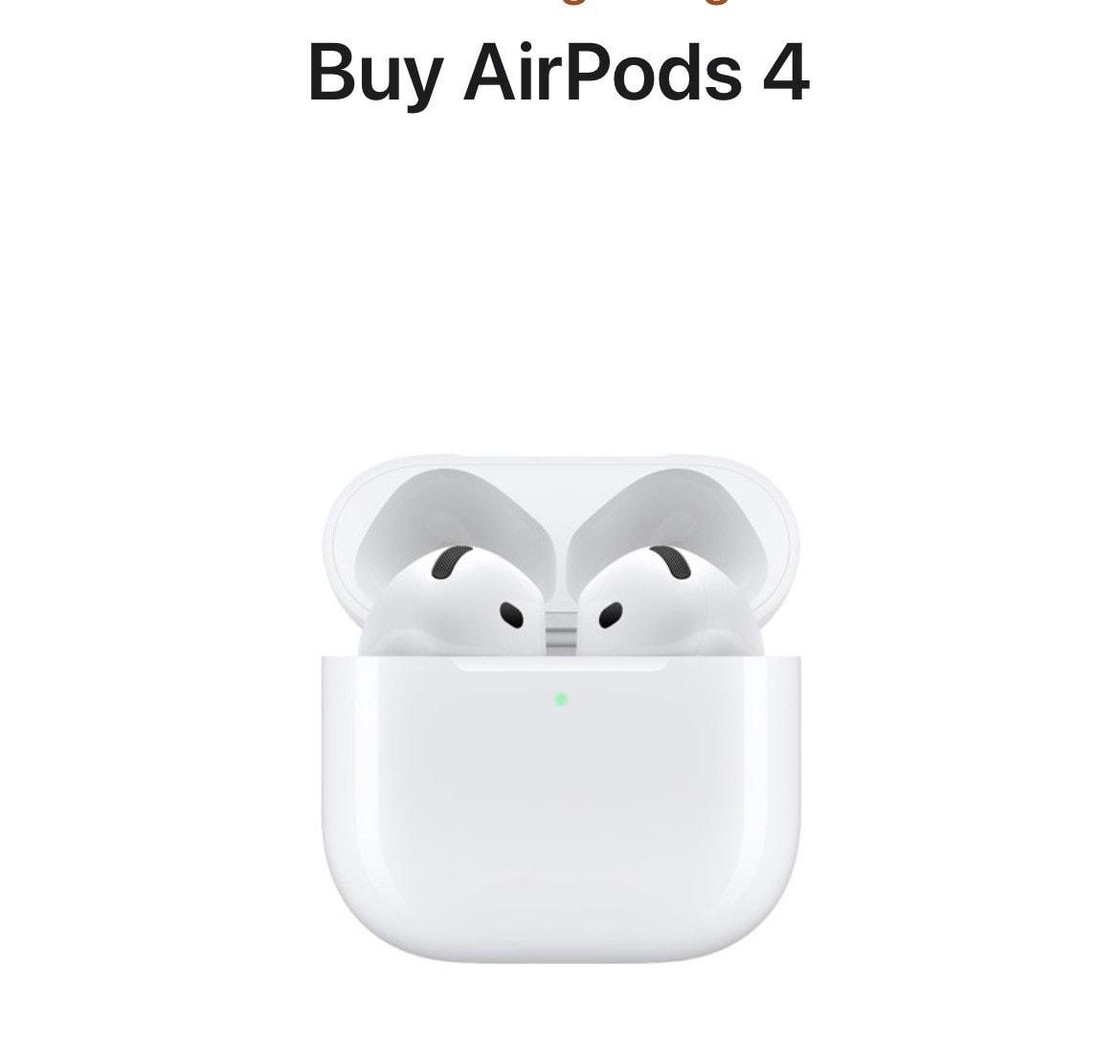Apple AirPods 4th Generation Bluetooth Headphones White