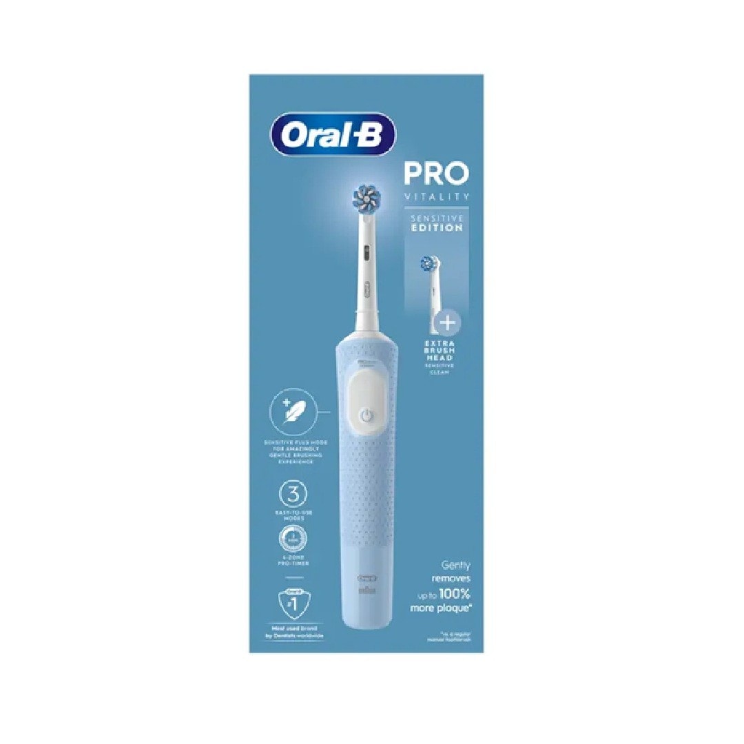 Oral-B Vitality PRO Electric Toothbrush Blue + Extra Refill Head