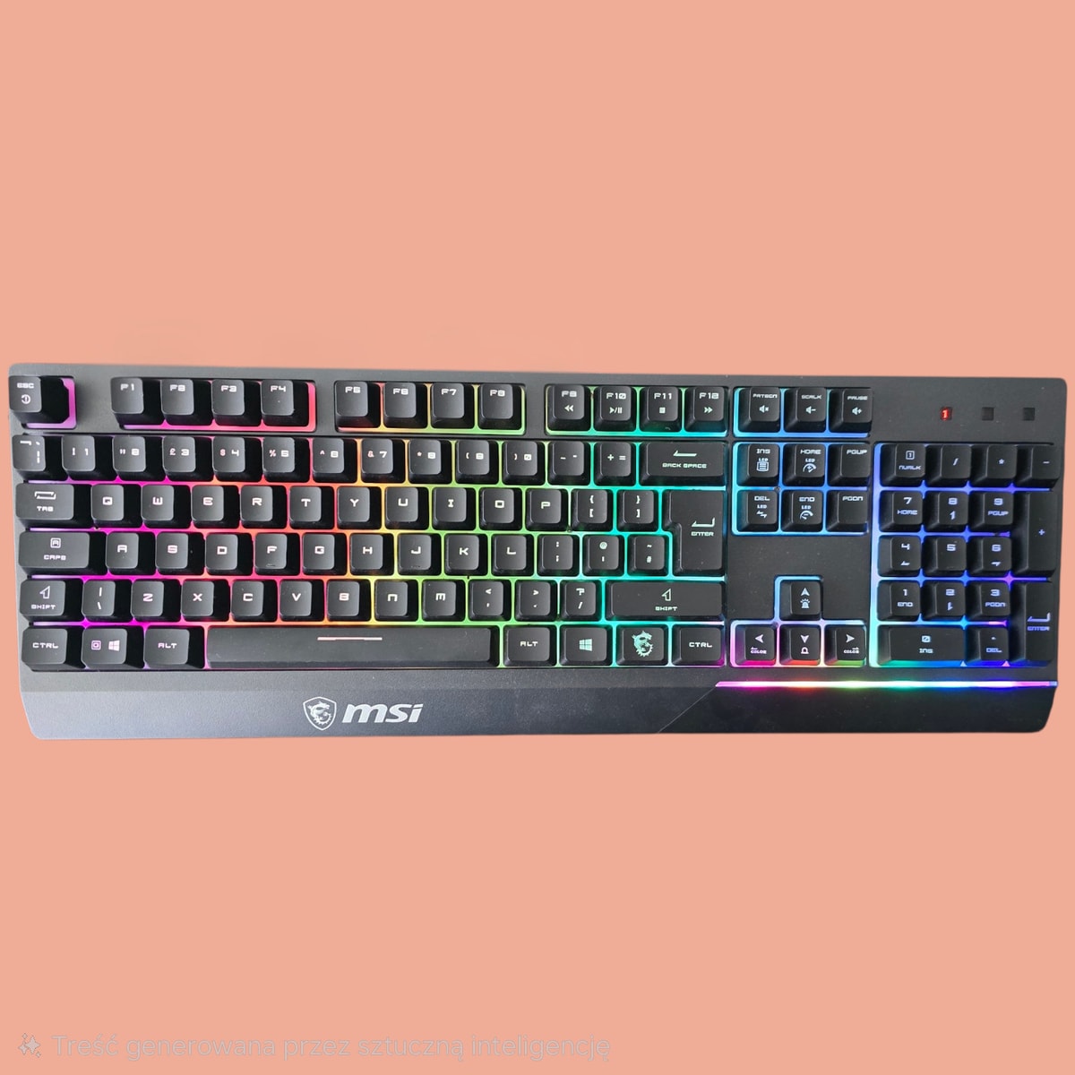 @USED@ MSI Vigor GK30 RGB Wired Gaming Keyboard Black KE21