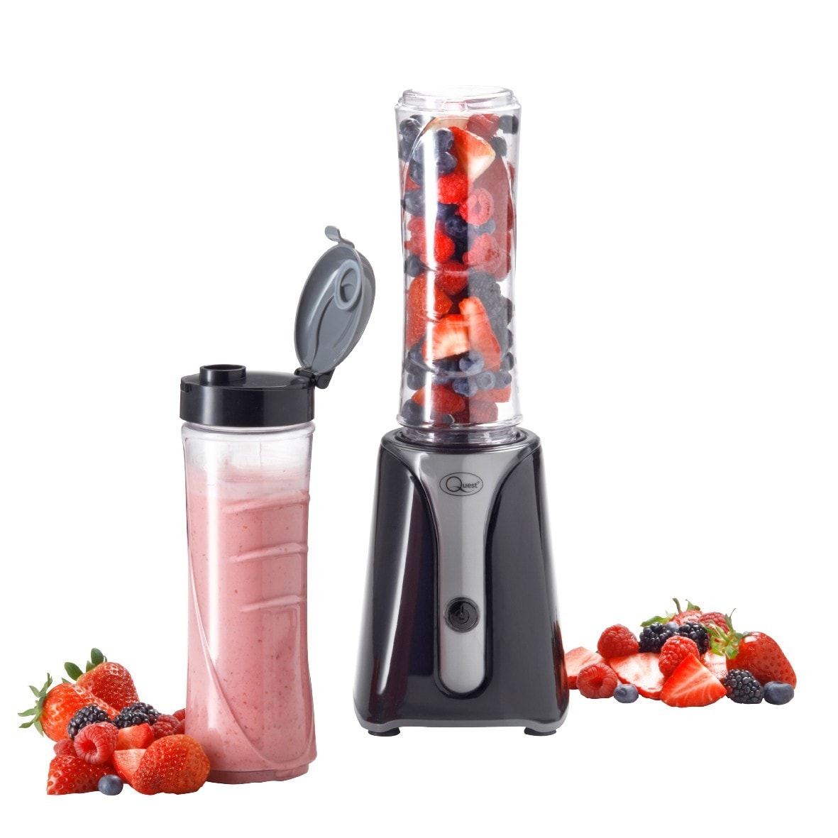 Quest Smoothie Maker & Personal Blender 350W / 600ml / 2 Portable Bottles