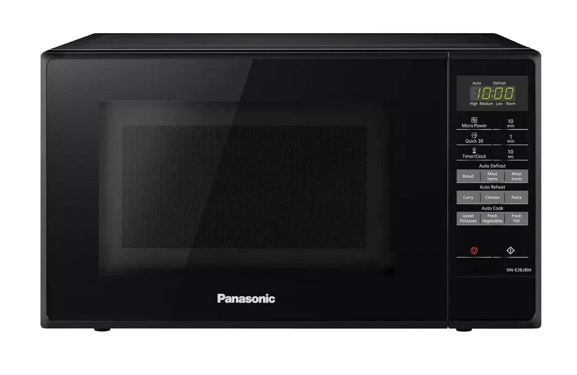 Panasonic 800W Standard 20L Microwave Oven, Auto Program, NN-E28JBMBPQ - Black
