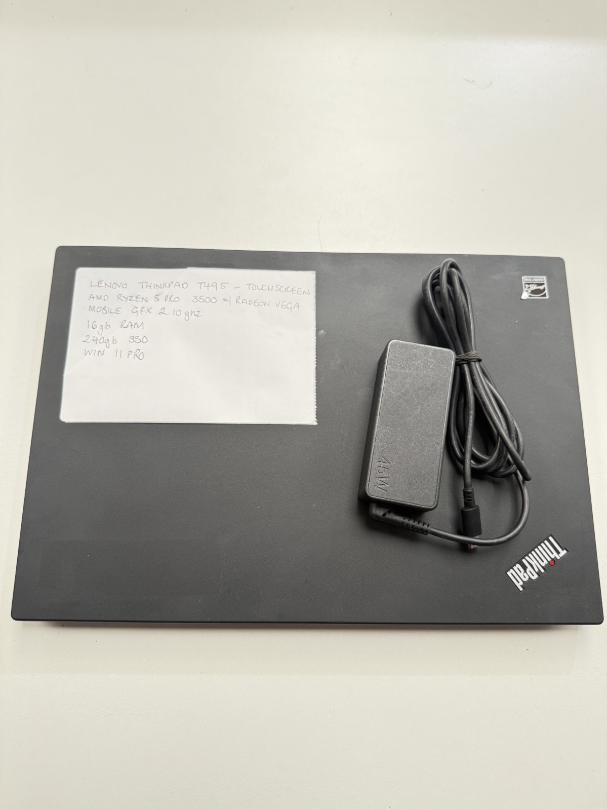 Lenovo ThinkPad T495 AMD Ryzen 5 Pro 16GB RAM 256gb SSD Win 11 pro touchscreen