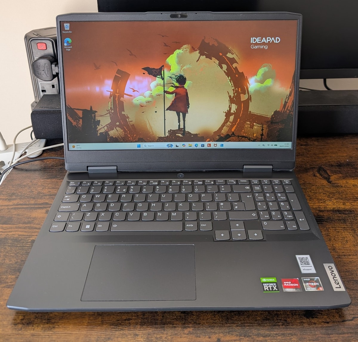 Lenovo IdeaPad 3 Gaming Laptop, Ryzen 5 7535HS, RTX 4050 6GB, 8GB RAM, SSD 512GB