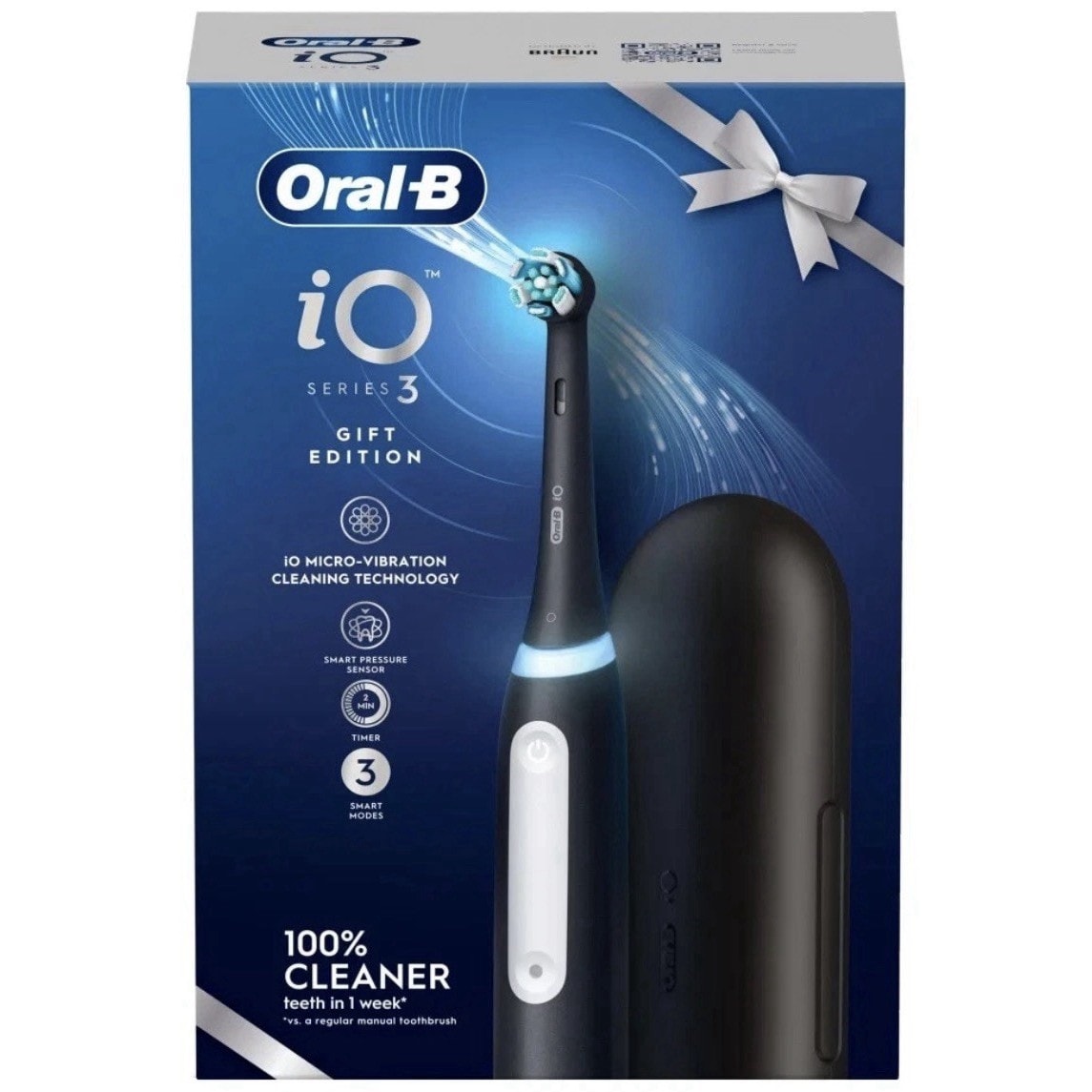 Oral-B iO Series 3 Electric Toothbrush Gift Edition - Black - Brand New & Sealed