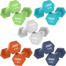 NEOPRENE DUMBBELLS WEIGHTS EXERCISE IRON HAND SET GYM FITNESS AEROBIC NEOPRENE
