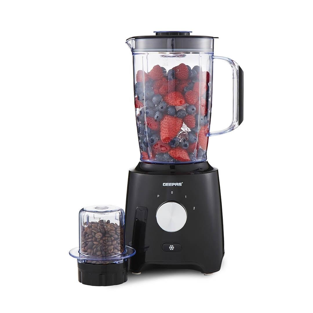 GEEPAS 1.8L Jug Blender Smoothie Maker Ice Crusher Food Processor Mixer 600W