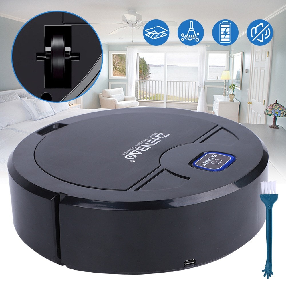 Rechargeable Smart Sweeping Robot Vacuum Cleaner Automatic Floor Mop Sweeper UK