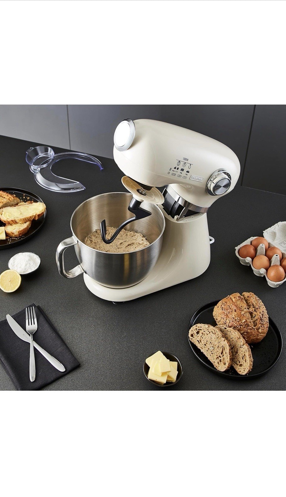 Geepas 1000W Tilt-Head Stand Food Mixer | 5L Kitchen Electric Standing Mixer
