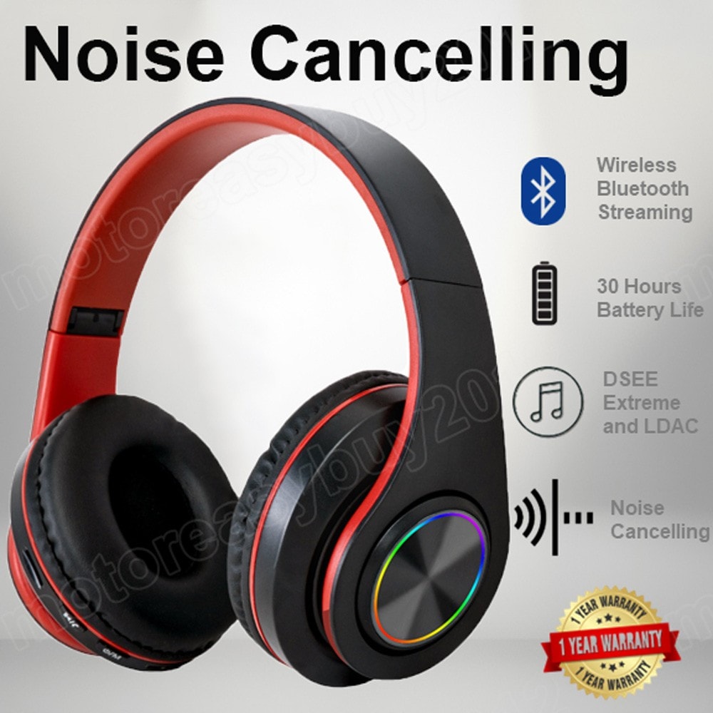 ⭐Wireless Bluetooth Headphones with Noise Cancelling Over-Ear Earphones 5.3 UK⭐⭐