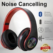 ⭐Wireless Bluetooth Headphones with Noise Cancelling Over-Ear Earphones 5.3 UK⭐⭐