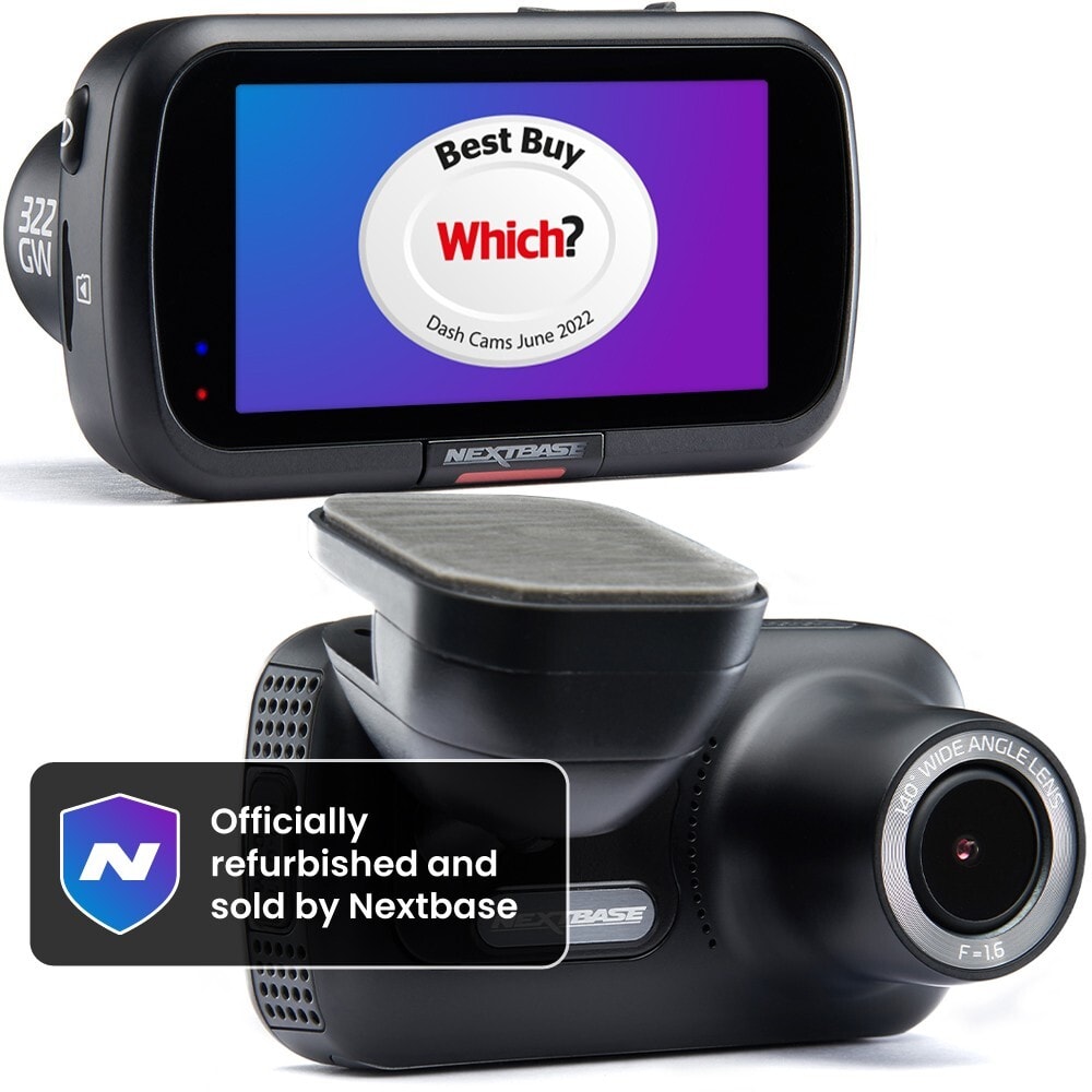 Nextbase 322GW Dash Cam Full HD 1080p/60fps Recording - Front Dashcam