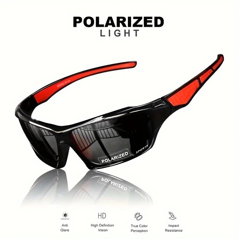 1/3pcs Men Sunglasses Polarized Glases Fishing Sports Driving WrapAround Eyewear