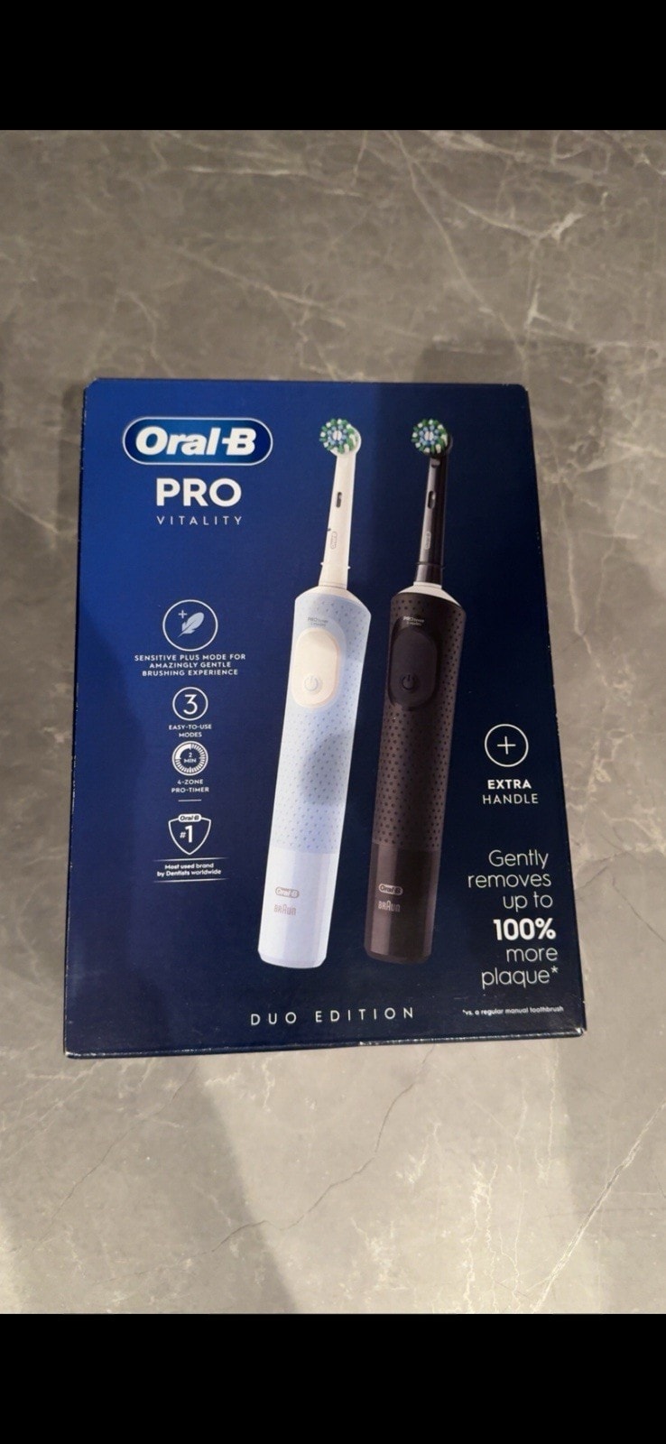 Oral-B pro vitality Electric Toothbrush duo edition brand new FREE P&P